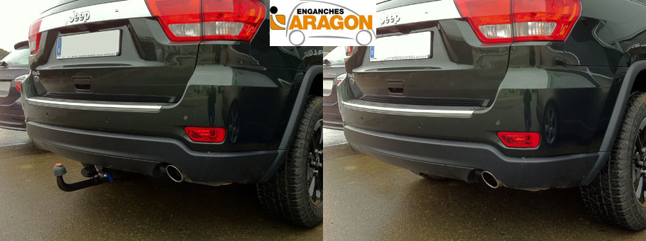 STEINHOF Nuovo gancio di traino fisso compatibile con Jep Grand Cherokee WJ/WG 03.1999-05.2005 con 13-poli kit elettrico universale