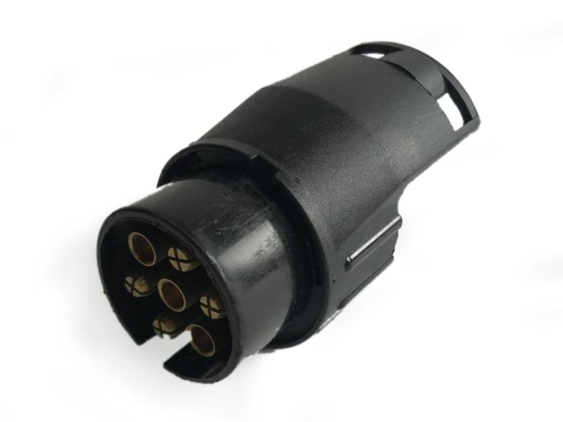 HP Autozubehör 28647 Mini Adattatore Corto Da 7 A 13 Poli Per Rimorchio – 12 Volt Con Coperchio Antipolvere