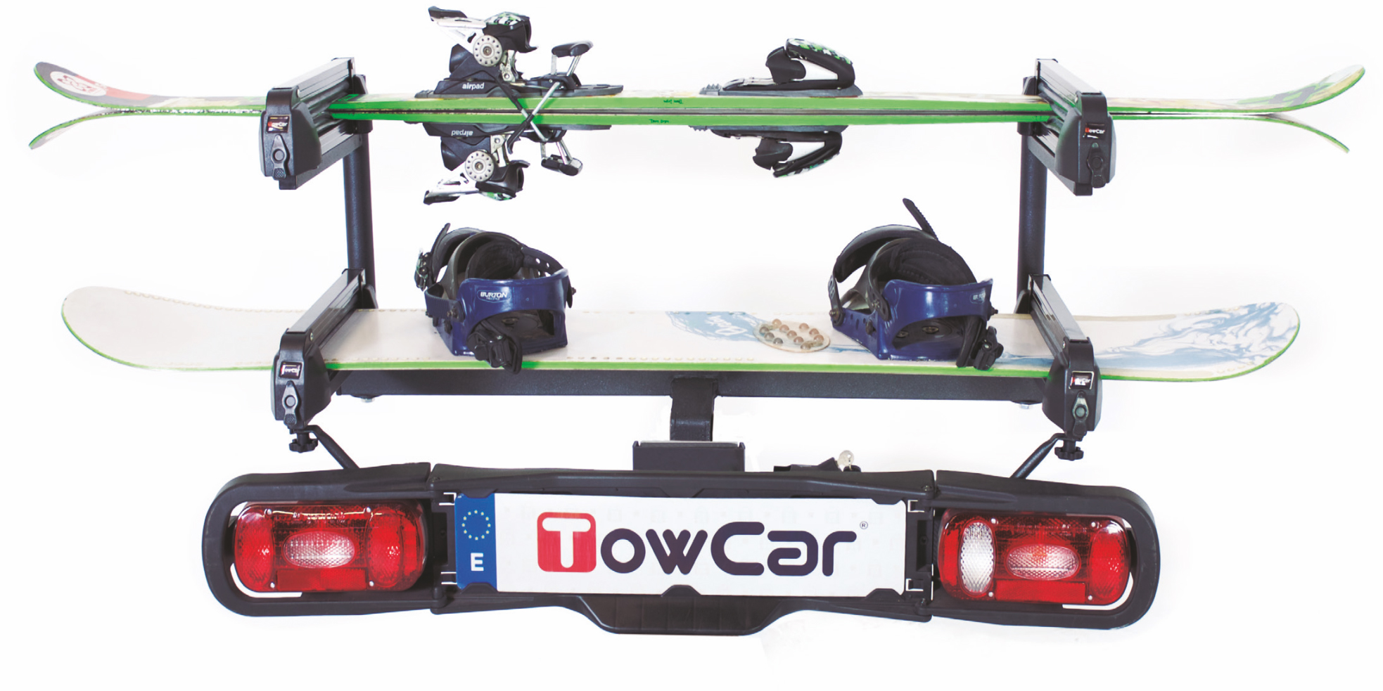 Portasci Towcar Aneto - Per 4 Sci O Snowboard, Pieghevole - Foto 6